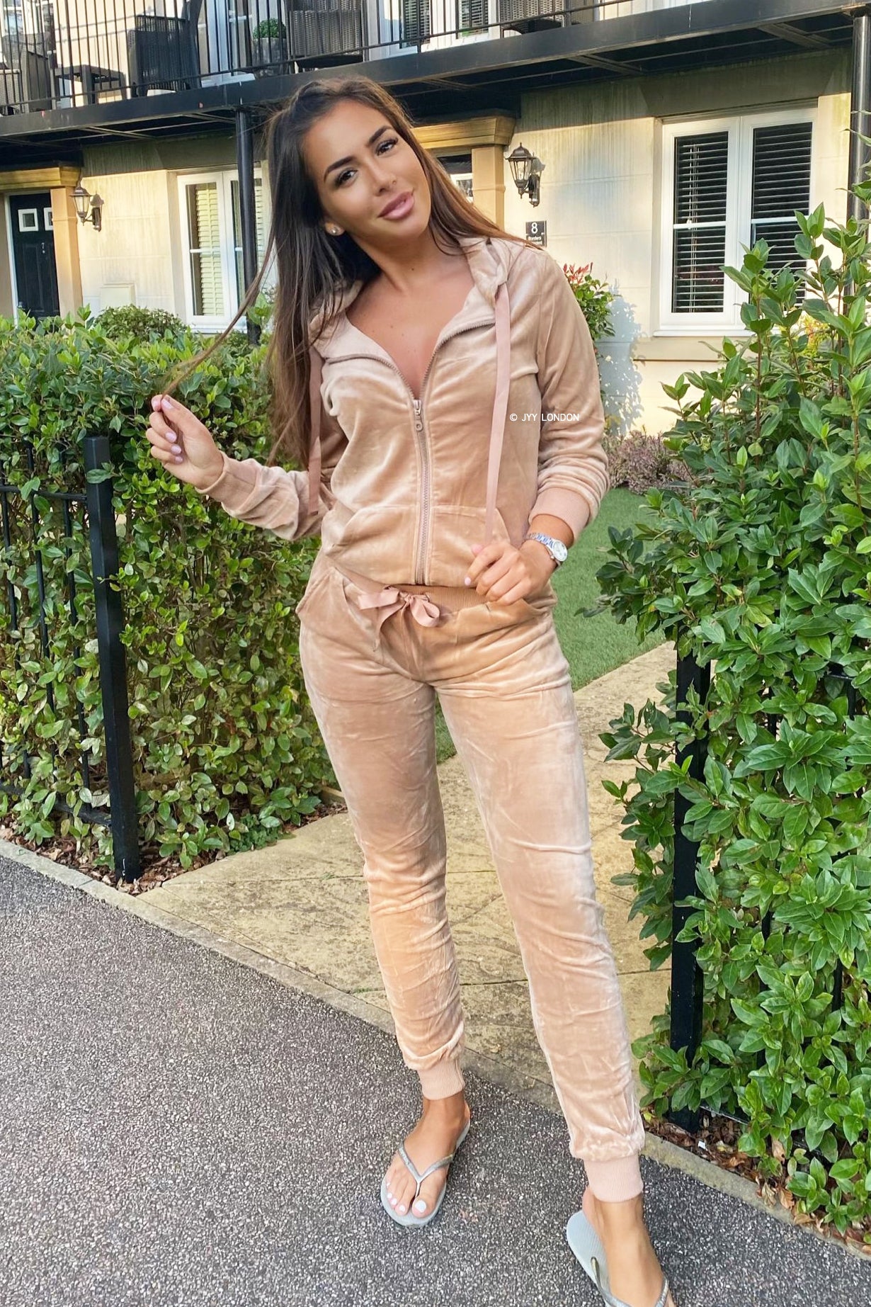 Beige juicy tracksuit new arrivals