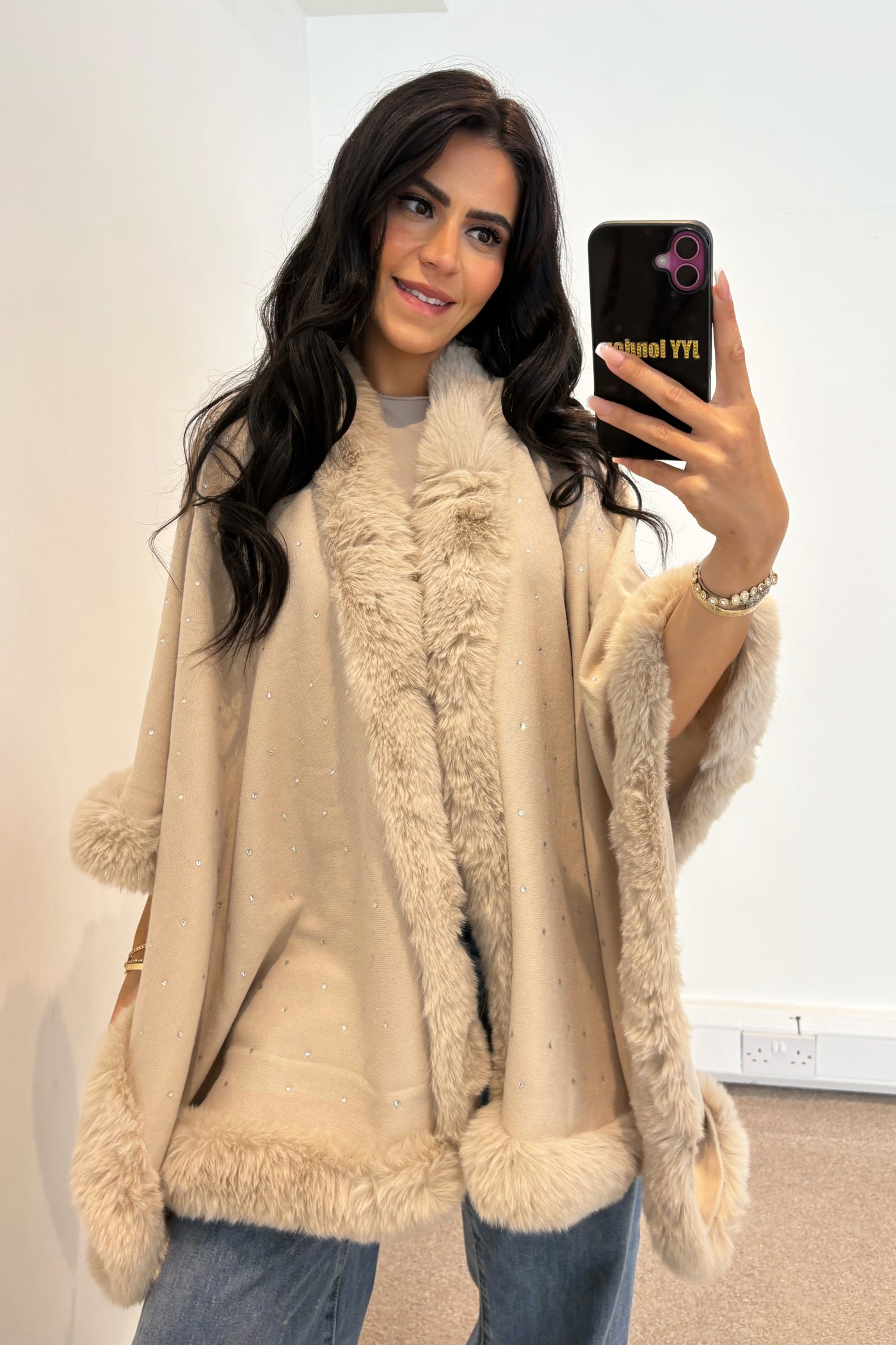 Diamante Cape - Beige