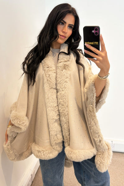 Diamante Cape - Beige