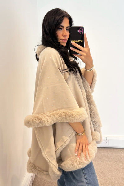 Diamante Cape - Beige