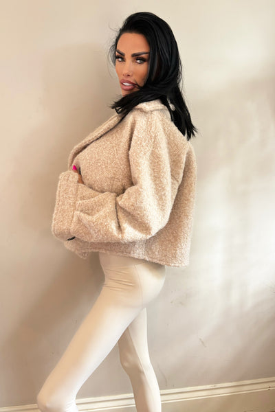 Wool Button Jacket - Beige PREORDER 5TH SEPT