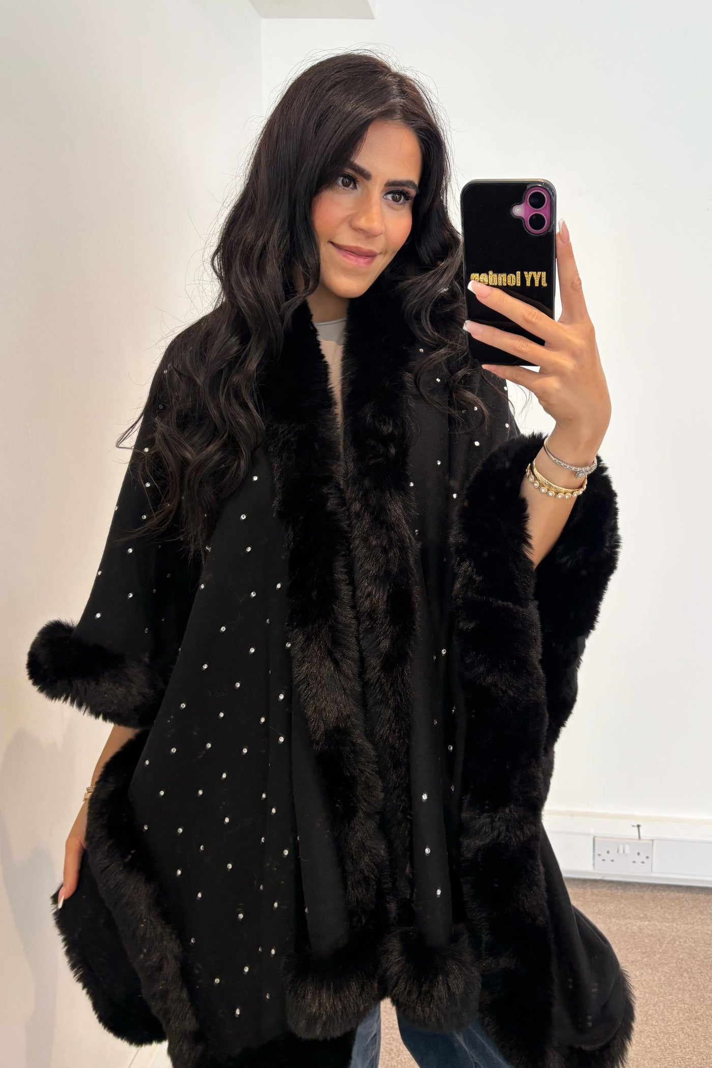 Diamante Cape - Black