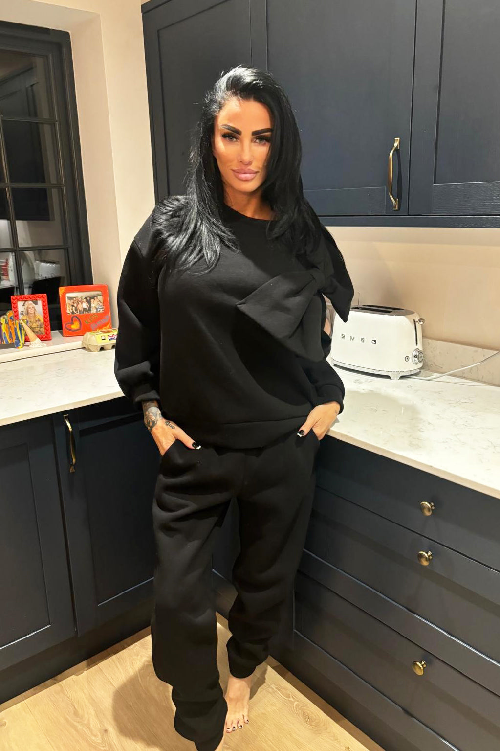 Bow Tracksuit - Black