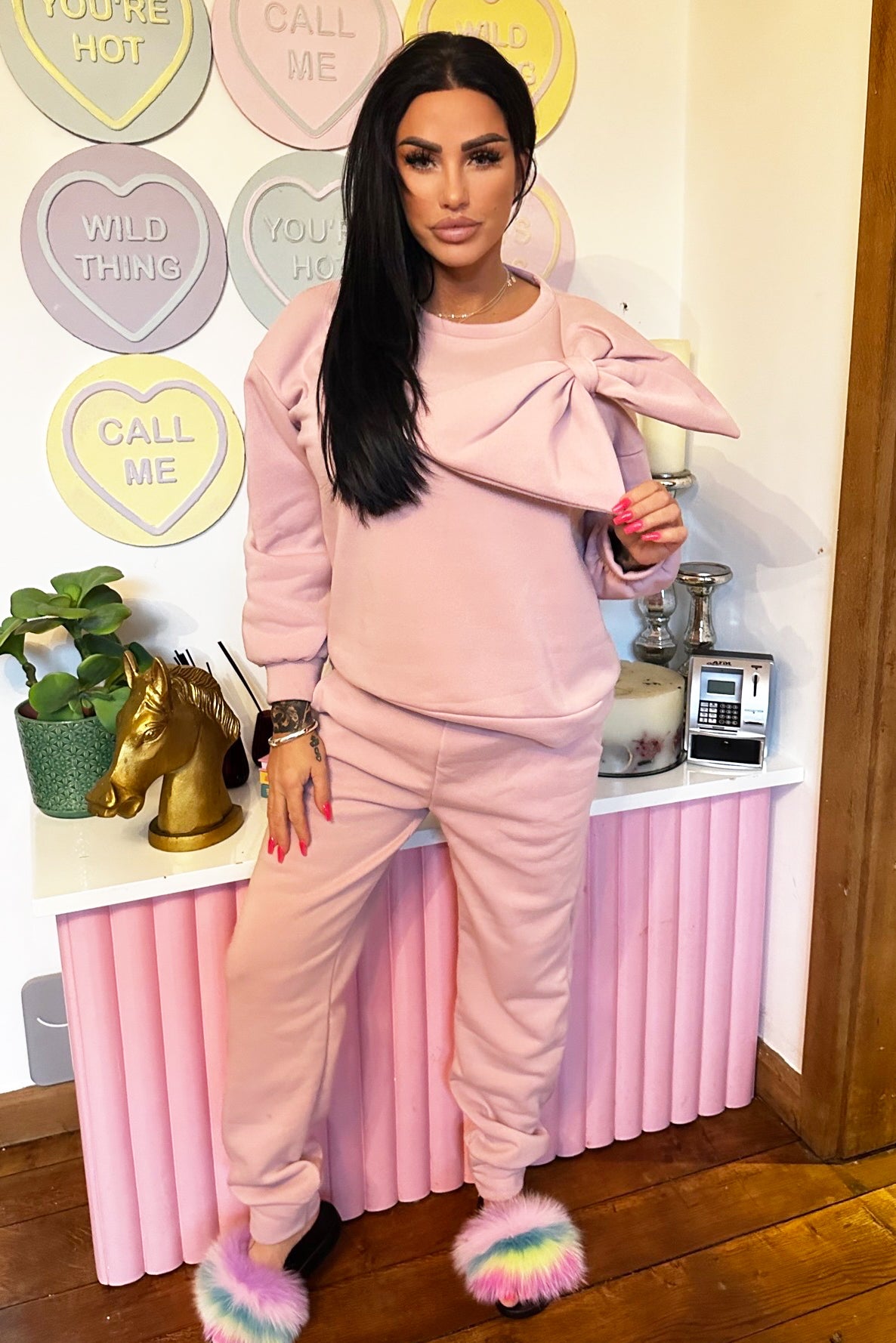 Bow Tracksuit - Pink