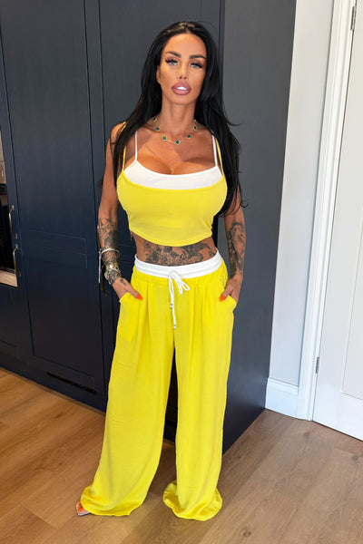 Bralet & Jogger Set - Yellow