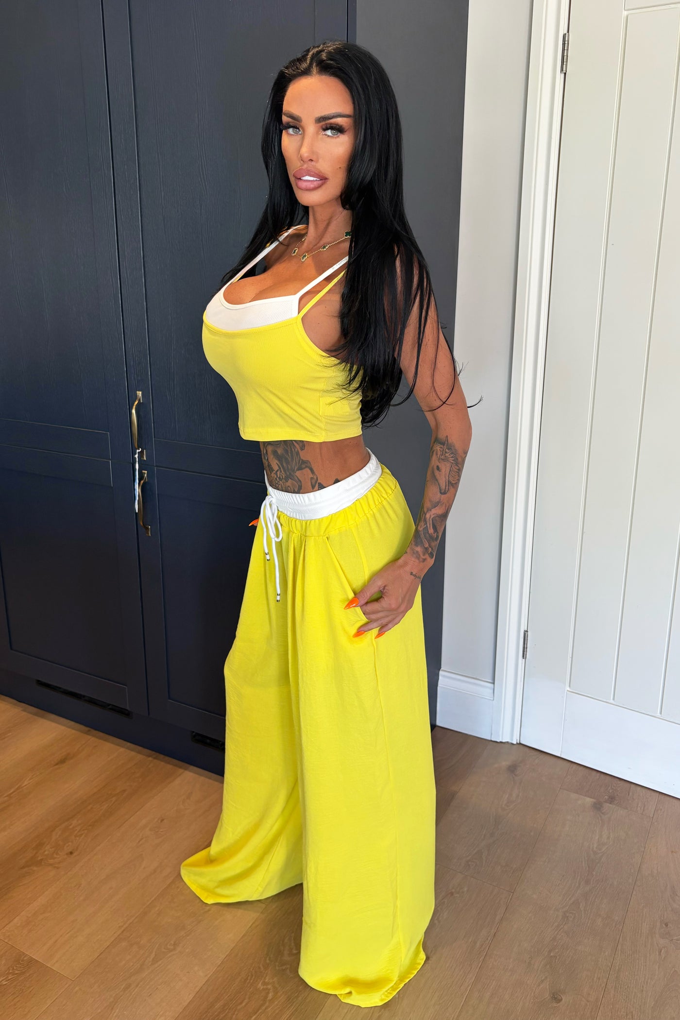 Bralet & Jogger Set - Yellow