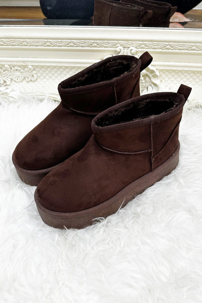 JYY Platform Boots - Brown
