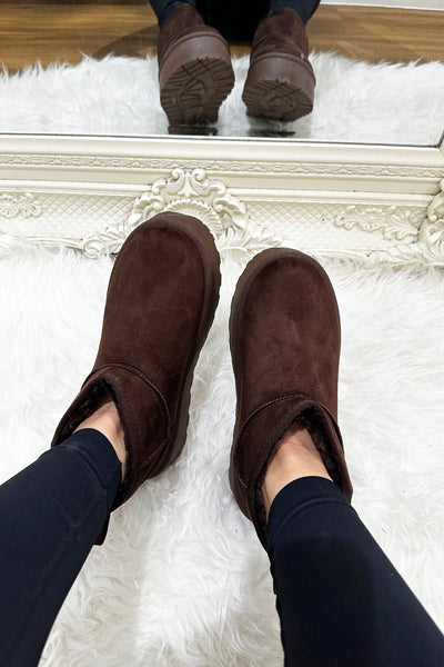 JYY Platform Boots - Brown