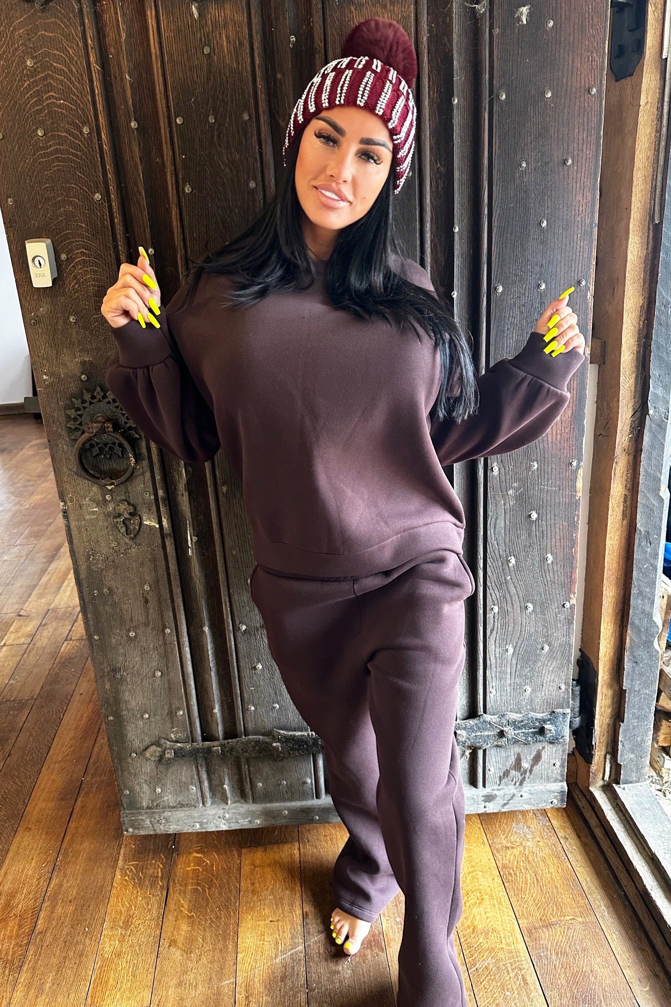 JYY Oversized Tracksuit - Brown