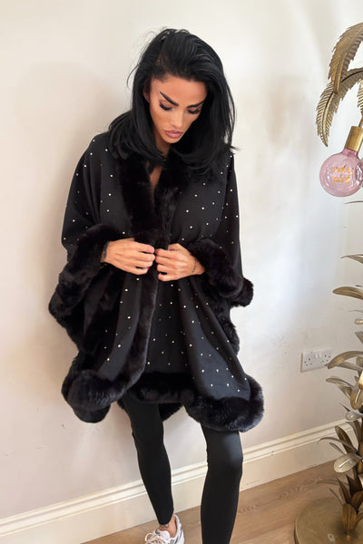 Diamante Cape - Black