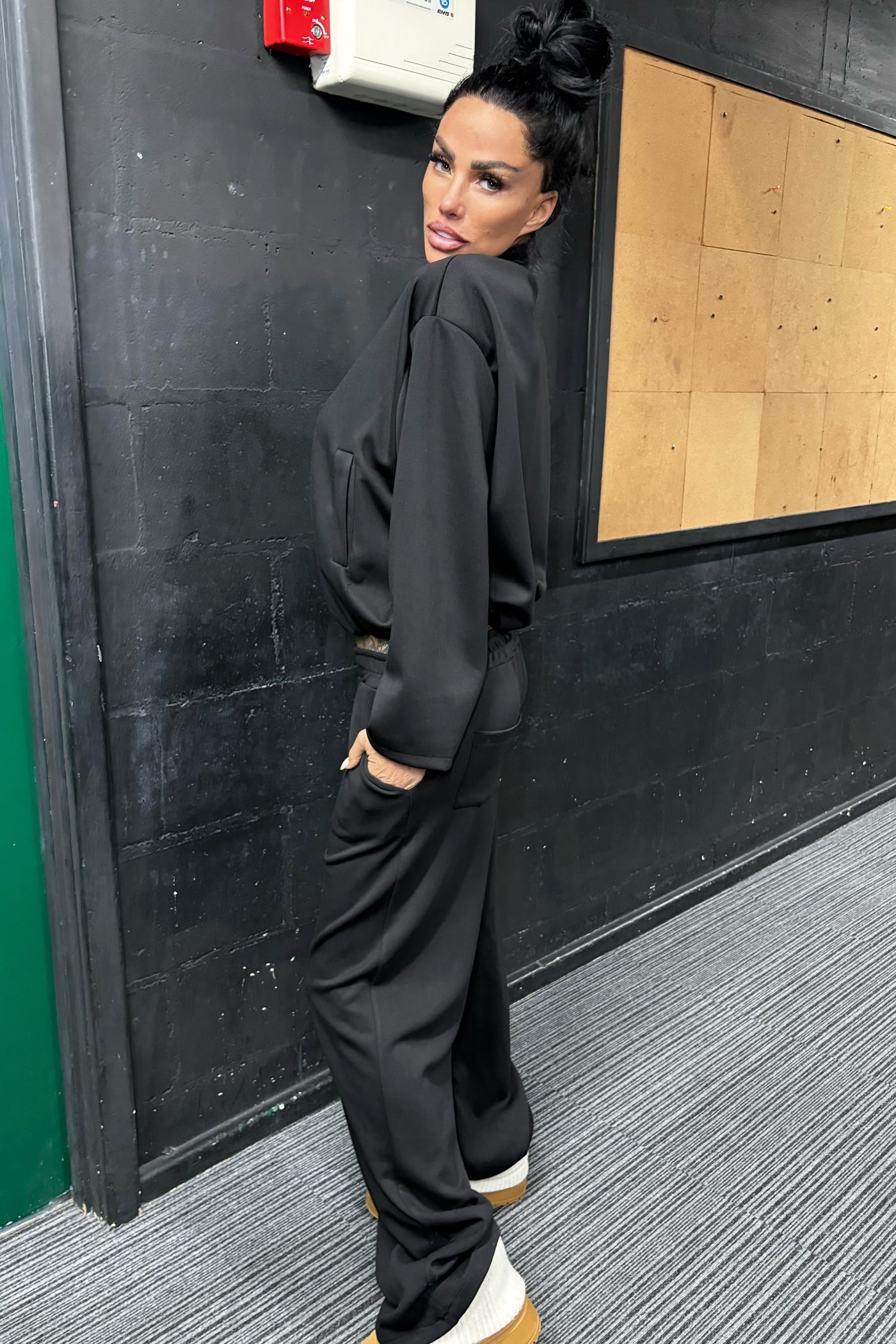 Collar Tracksuit - Black