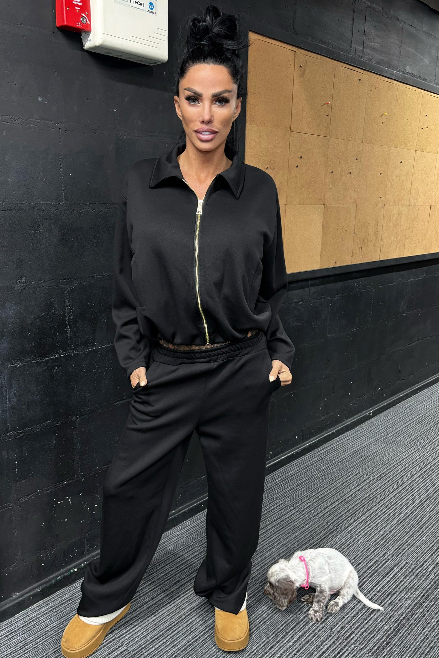 Collar Tracksuit - Black