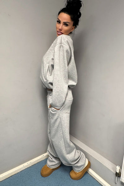 Collar Tracksuit - Grey