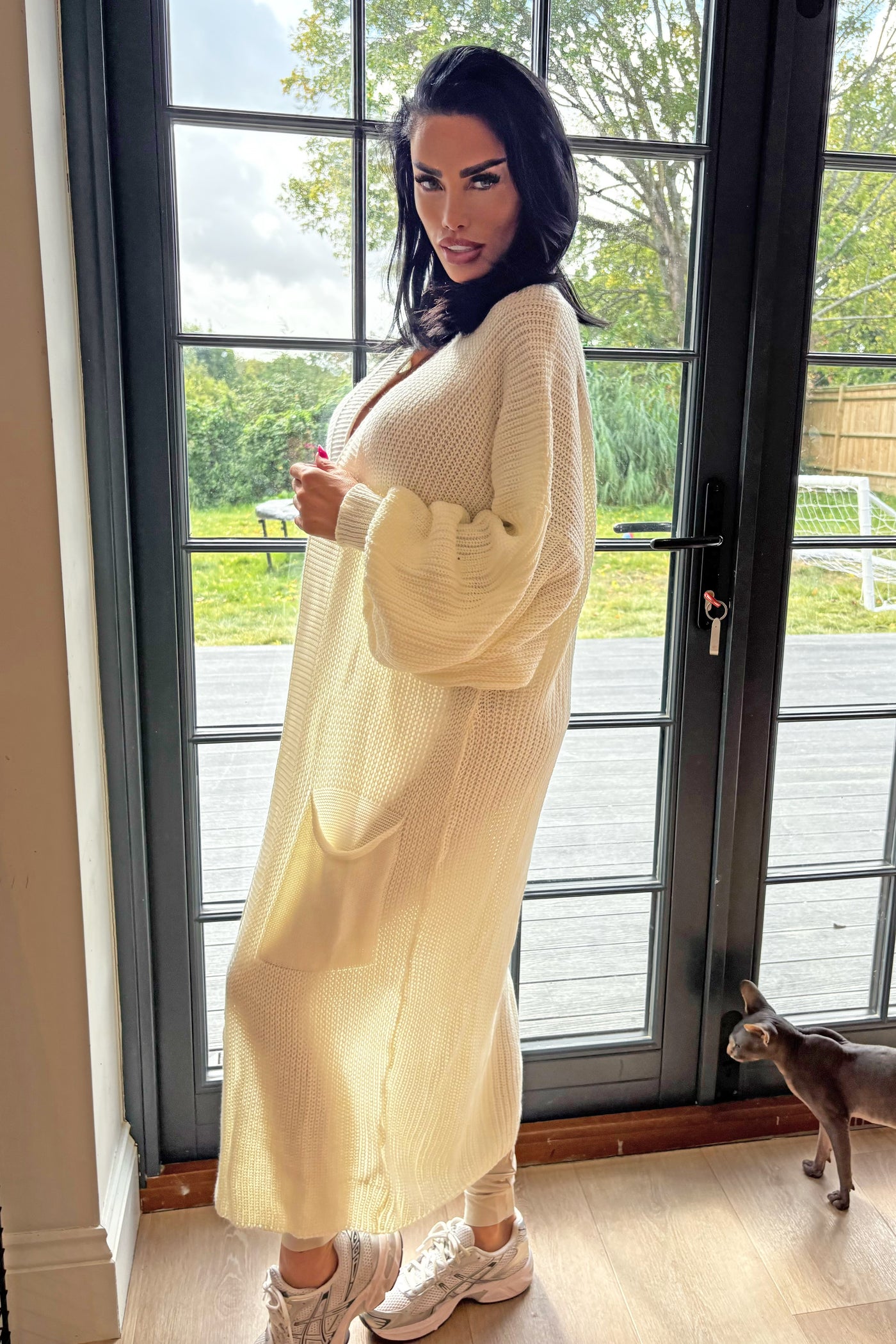 JYY Longline Knit Cardigan - Cream