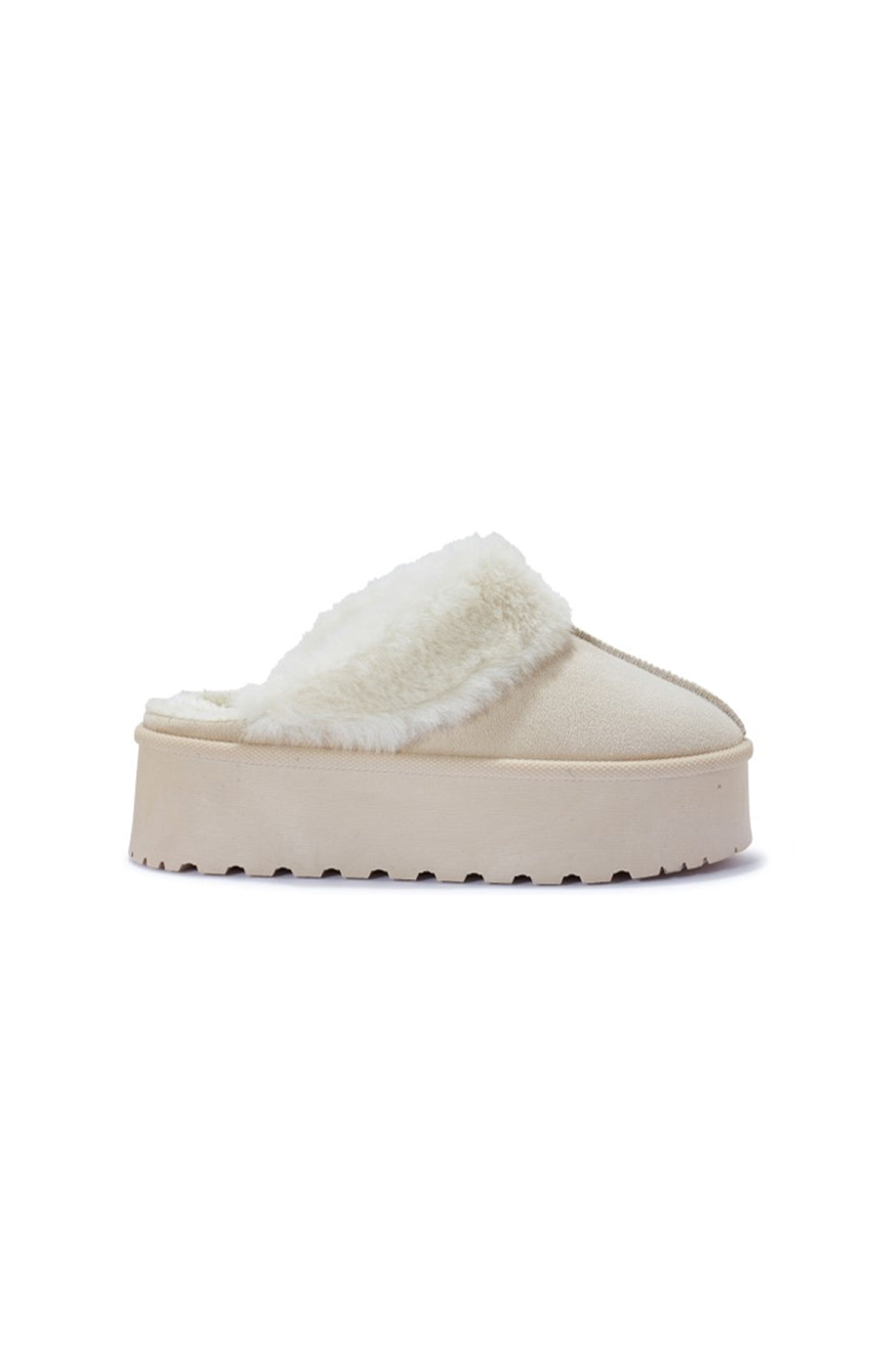 JYY Platform Slippers - Cream