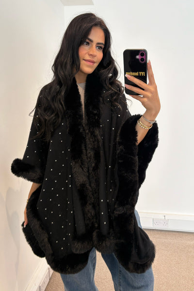 Diamante Cape - Black