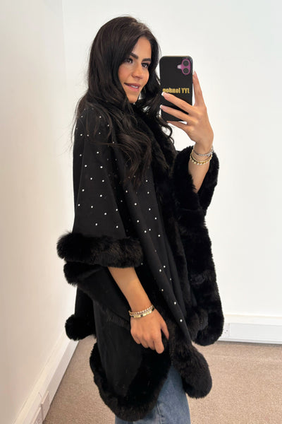 Diamante Cape - Black