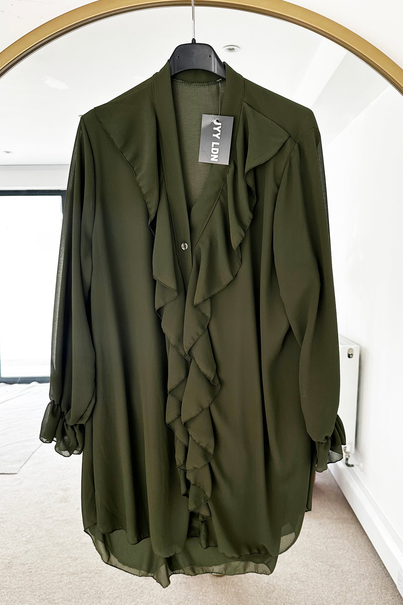 JYY Frill Shirt - Khaki