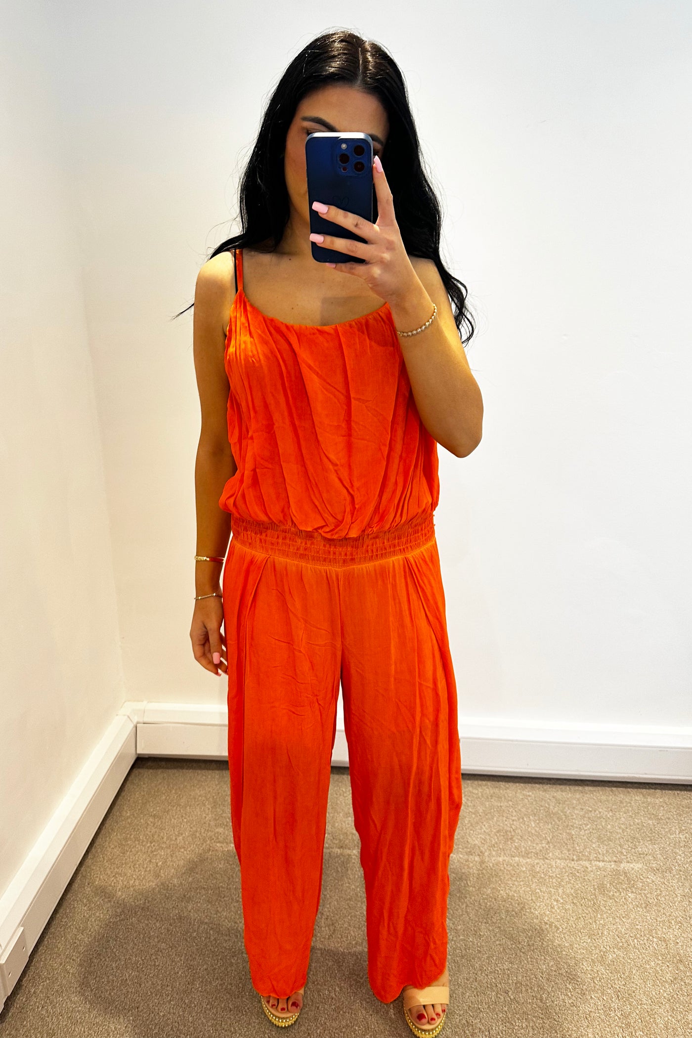 Harem Jumpsuit - Orange