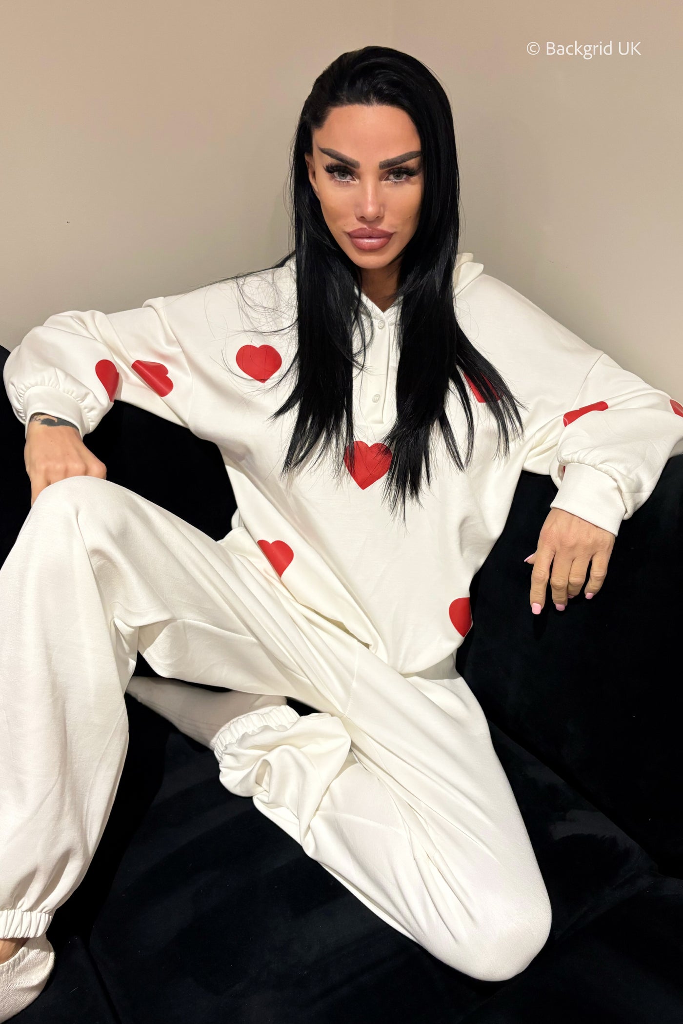 Love Heart Tracksuit - White