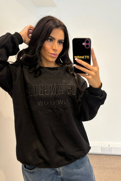 Los Angeles Downtown Sweatshirt - Black