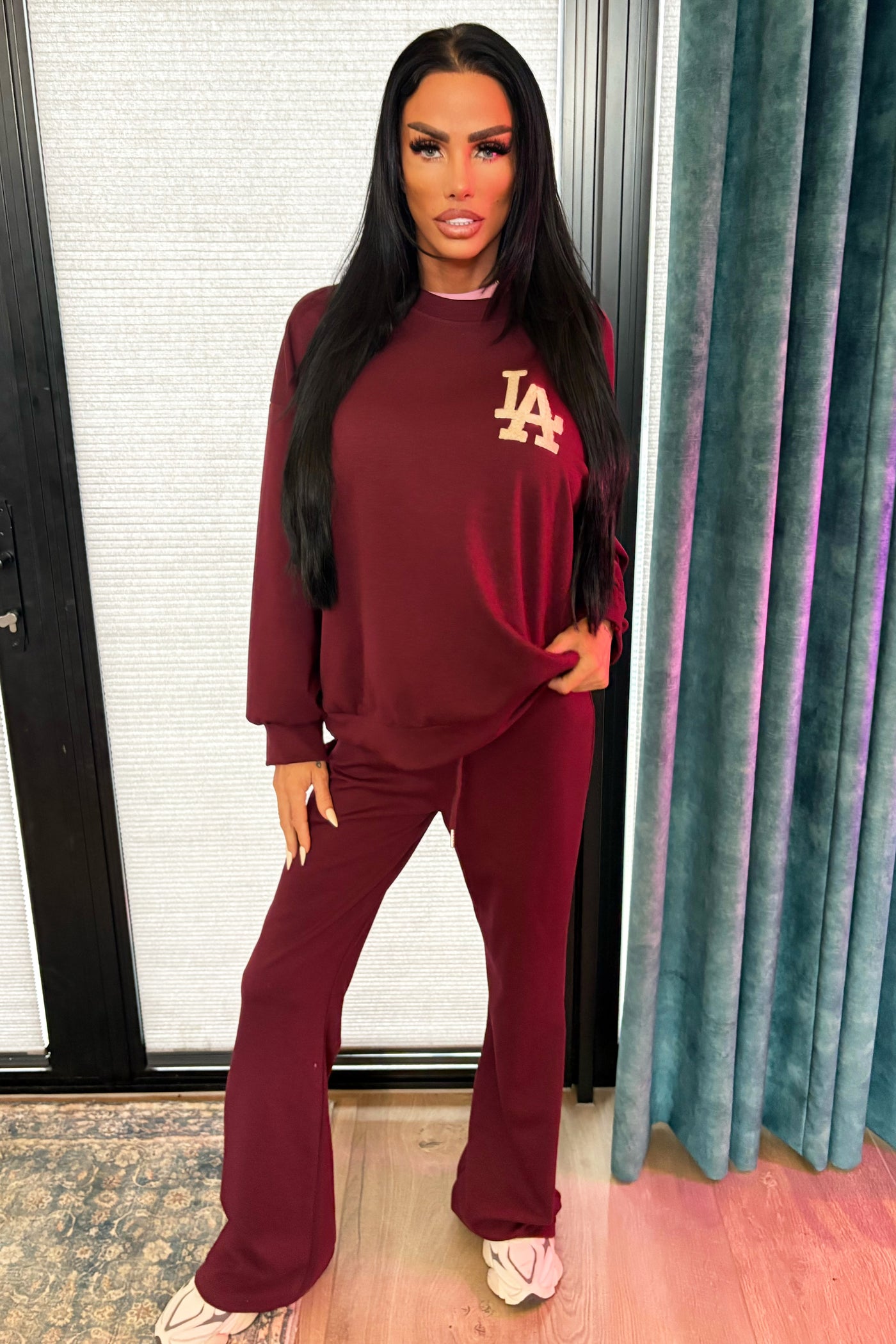 LA Tracksuit - Burgundy