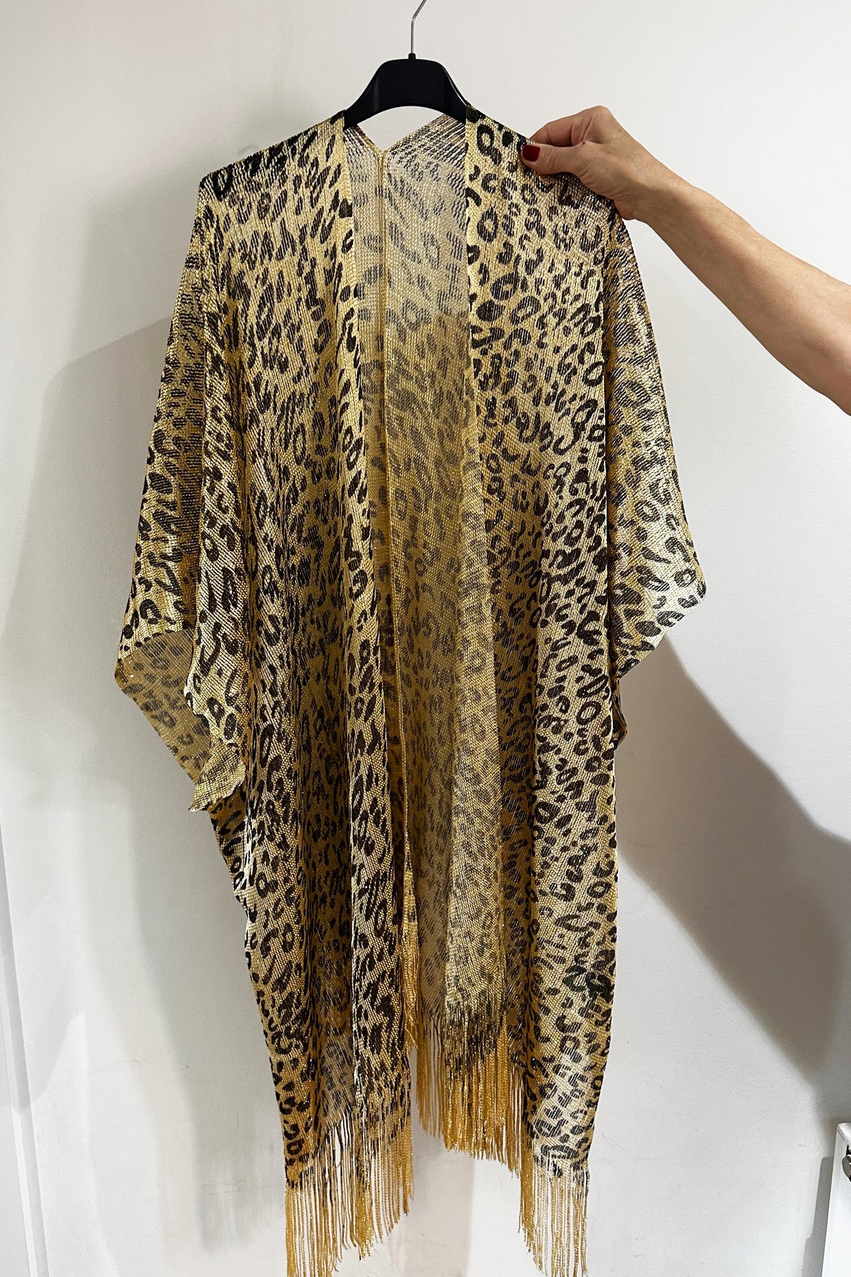 Leopard Print Cover Up - Gold