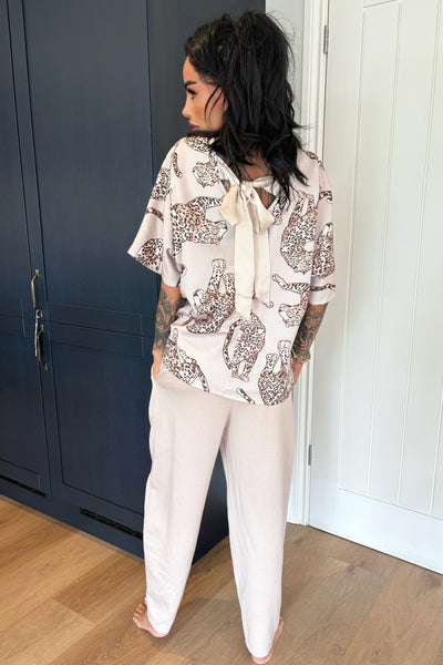 Leopard Tracksuit - Beige