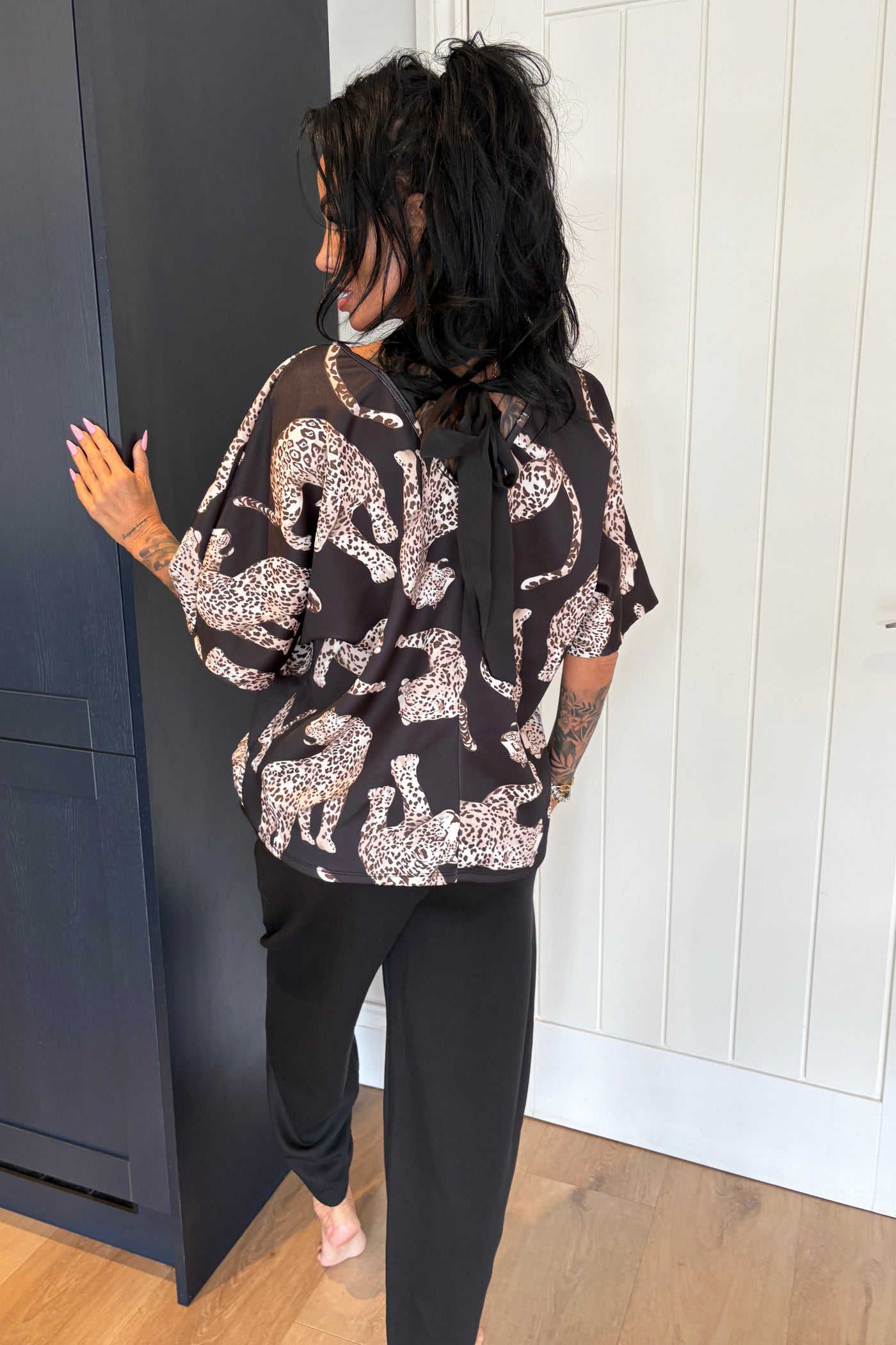 Leopard Tracksuit - Black