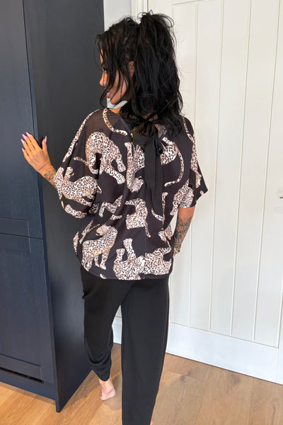Leopard Tracksuit - Black
