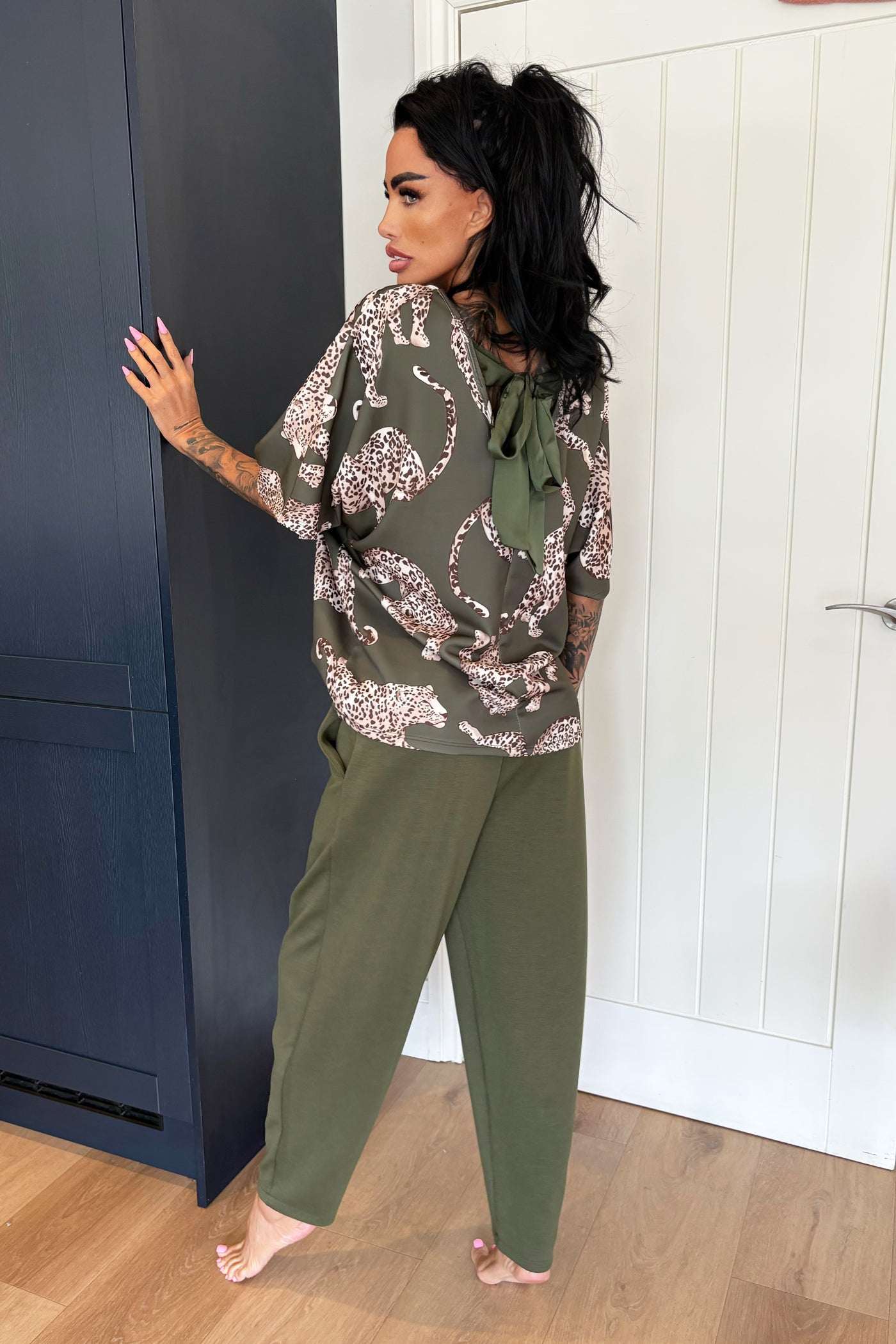 Leopard Tracksuit - Khaki