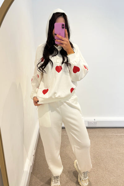 Love Heart Tracksuit - White