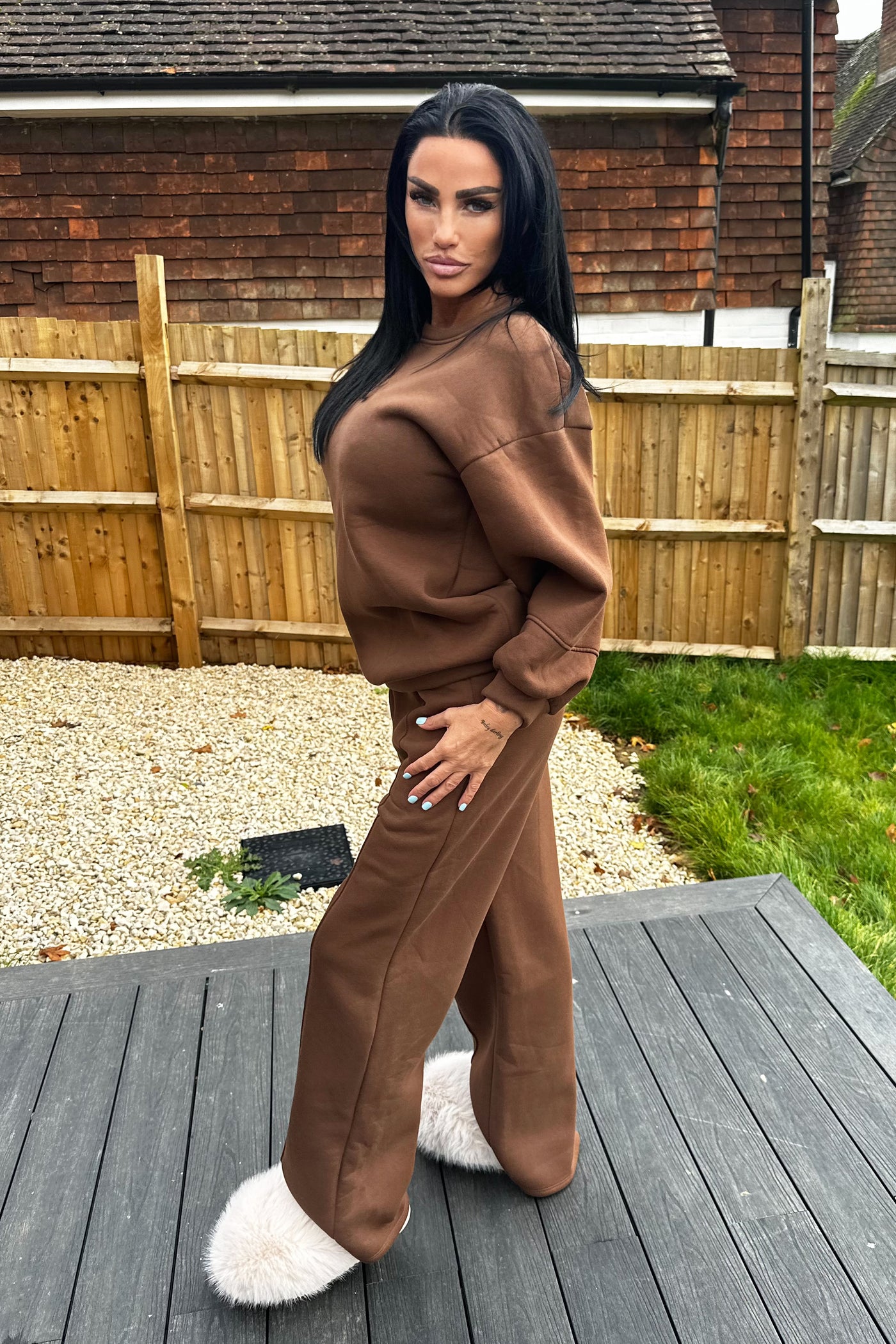 Oversized Tracksuit - Brown