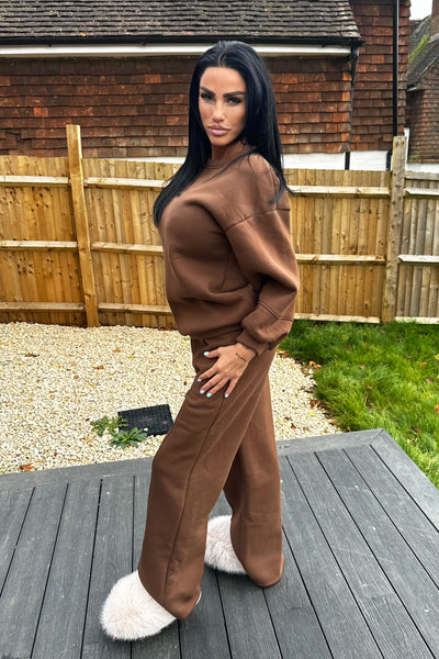 Oversized Tracksuit - Brown