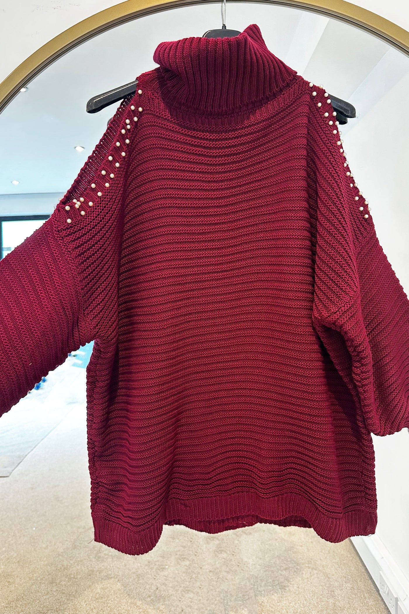 Pearl Jumper - Burgundy PREORDER 30TH OCT