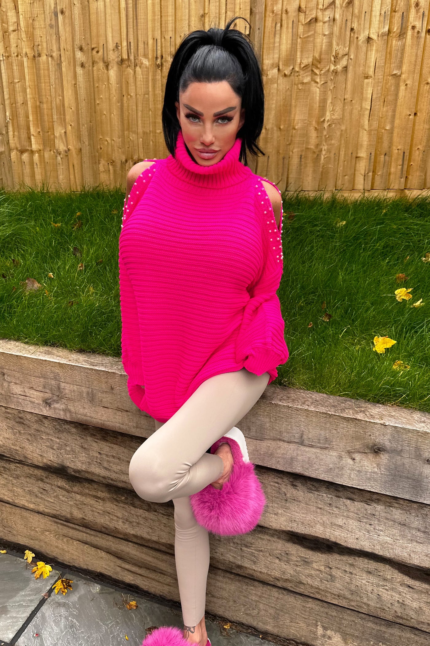 Pearl Jumper - Hot Pink