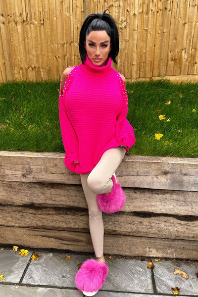 Pearl Jumper - Hot Pink