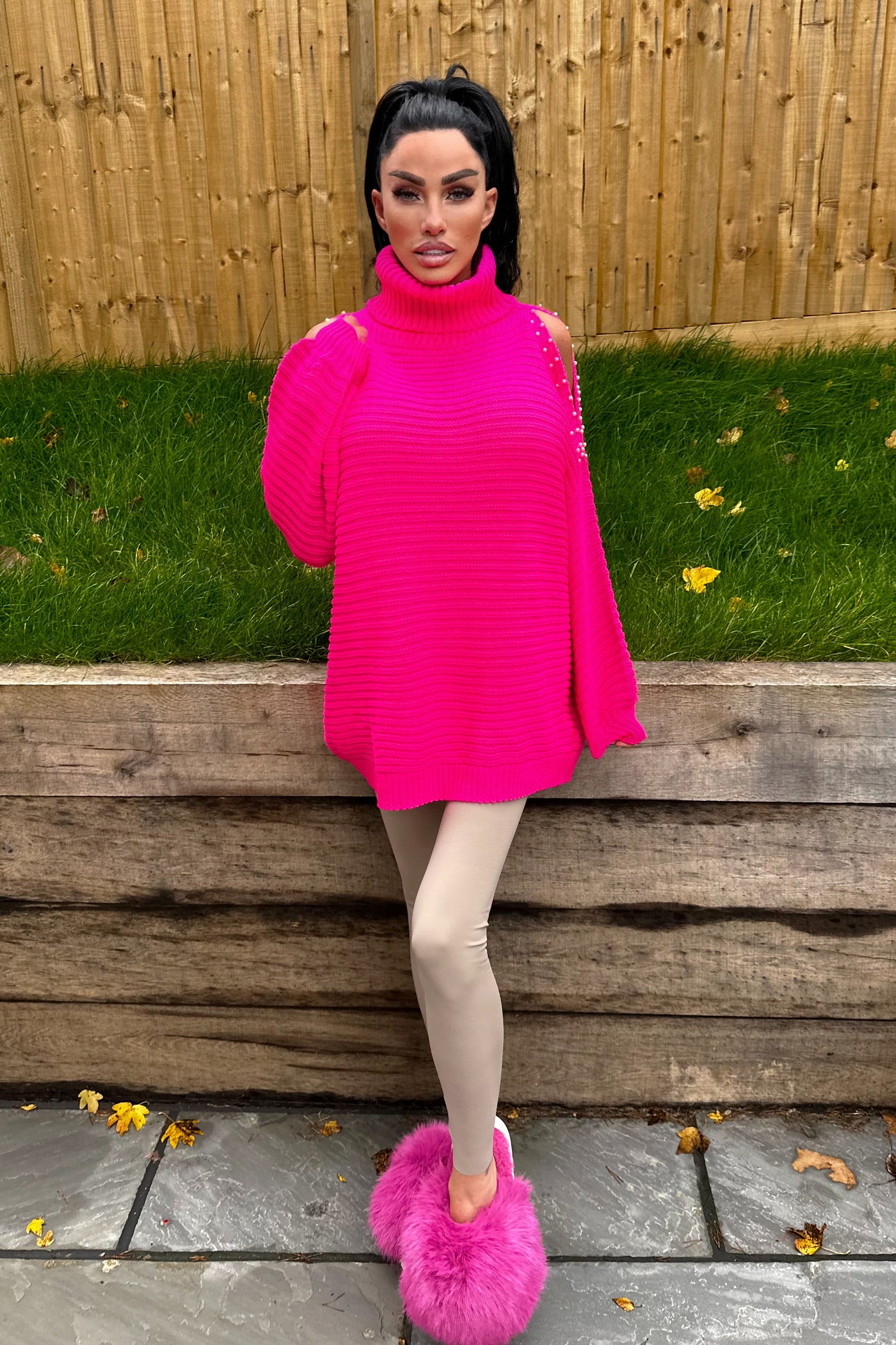 Pearl Jumper - Hot Pink