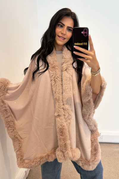 Diamante Cape - Pink