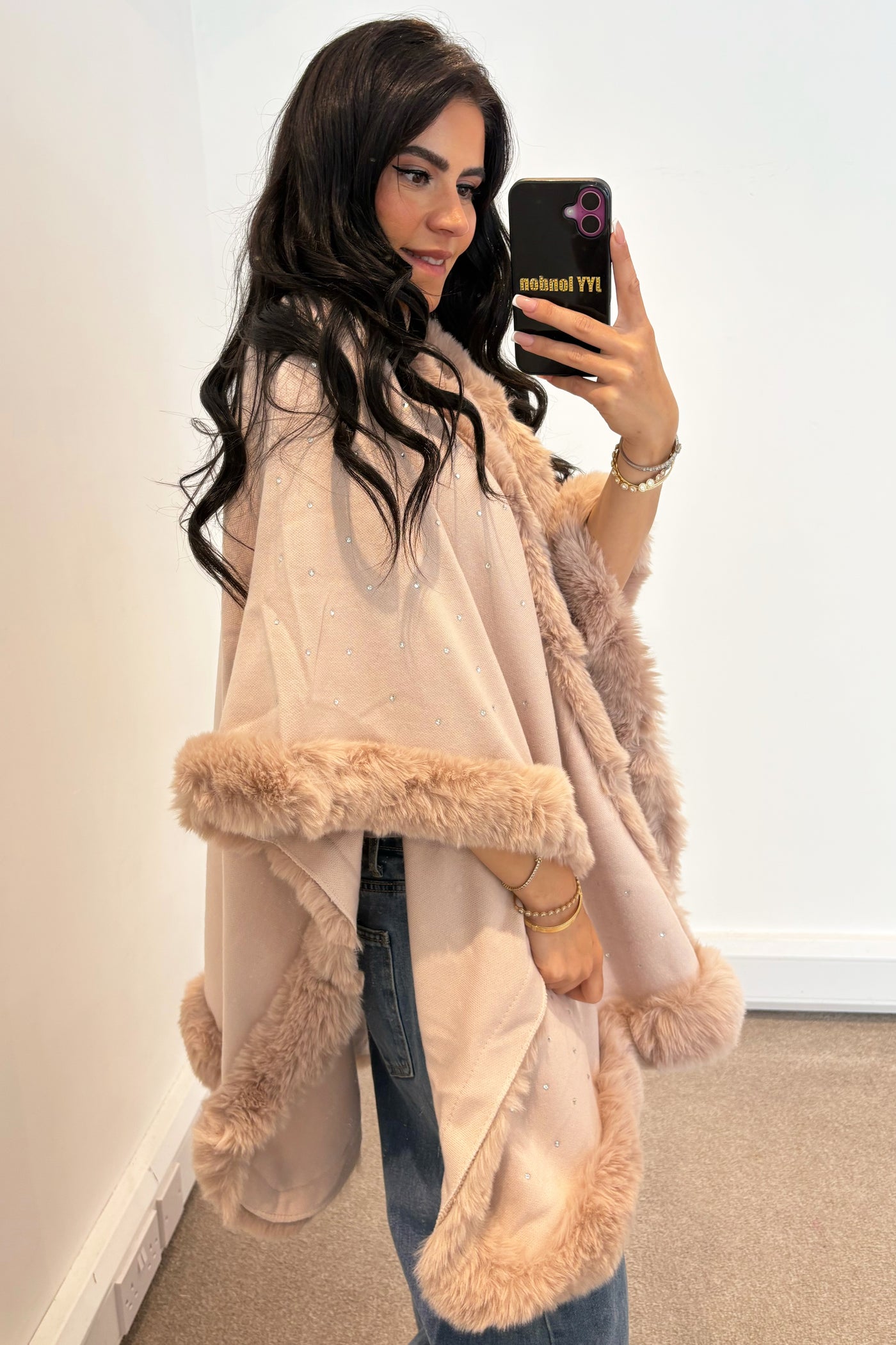 Diamante Cape - Pink