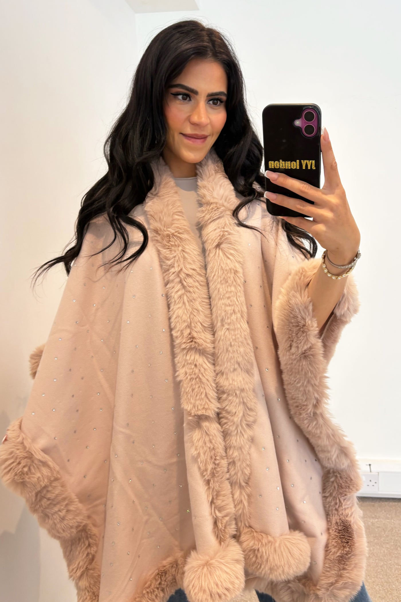 Diamante Cape - Pink