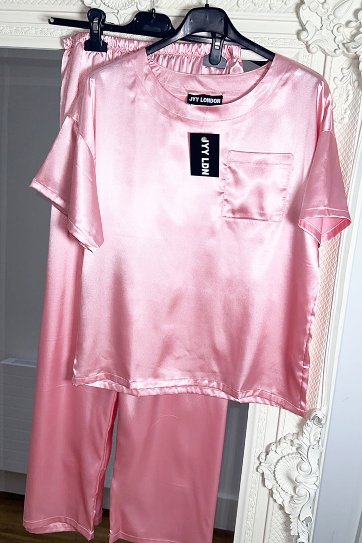 JYY Satin Pyjama's - Pink
