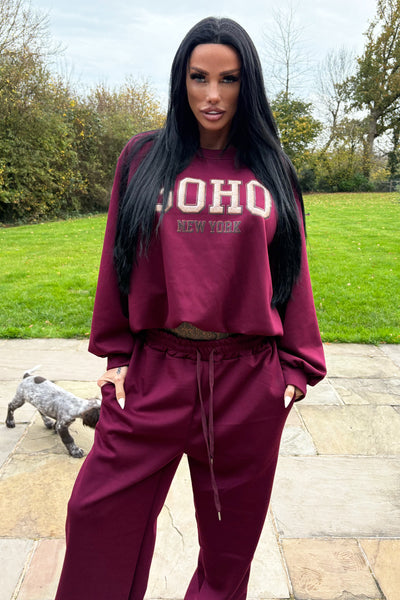 Soho Tracksuit - Burgundy
