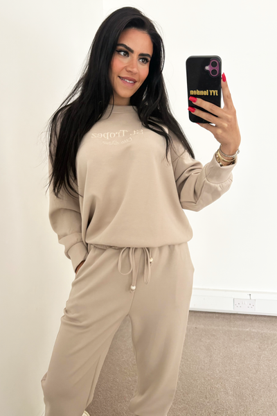 St Tropez Tracksuit - Beige