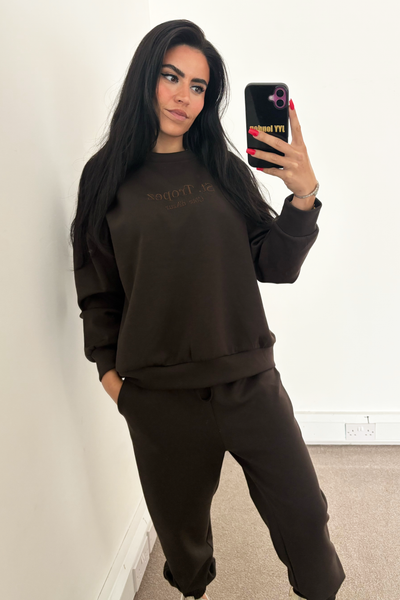 St Tropez Tracksuit - Brown