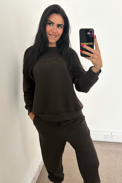 St Tropez Tracksuit - Brown