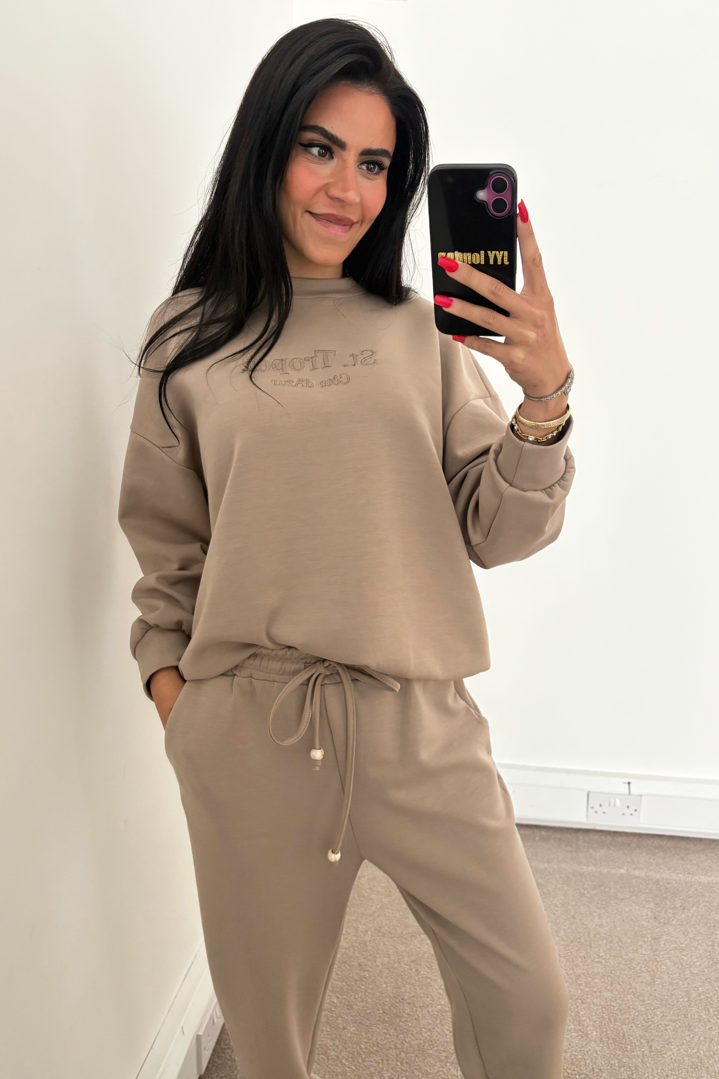 St Tropez Tracksuit - Taupe