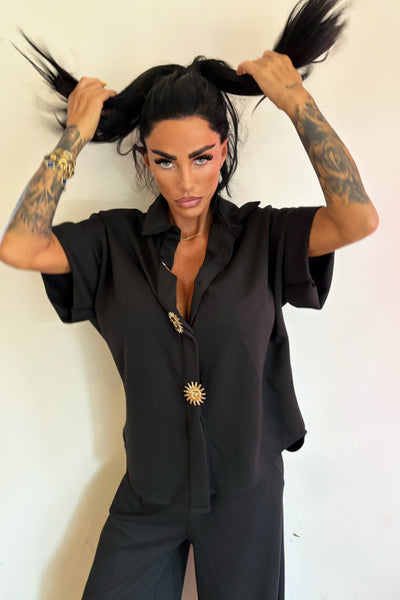 Sun Button Lounge Set - Black