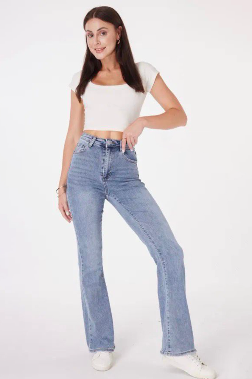 Sculpting Flare Jeans - Denim Blue