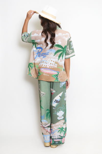 Beach Print Set - Green